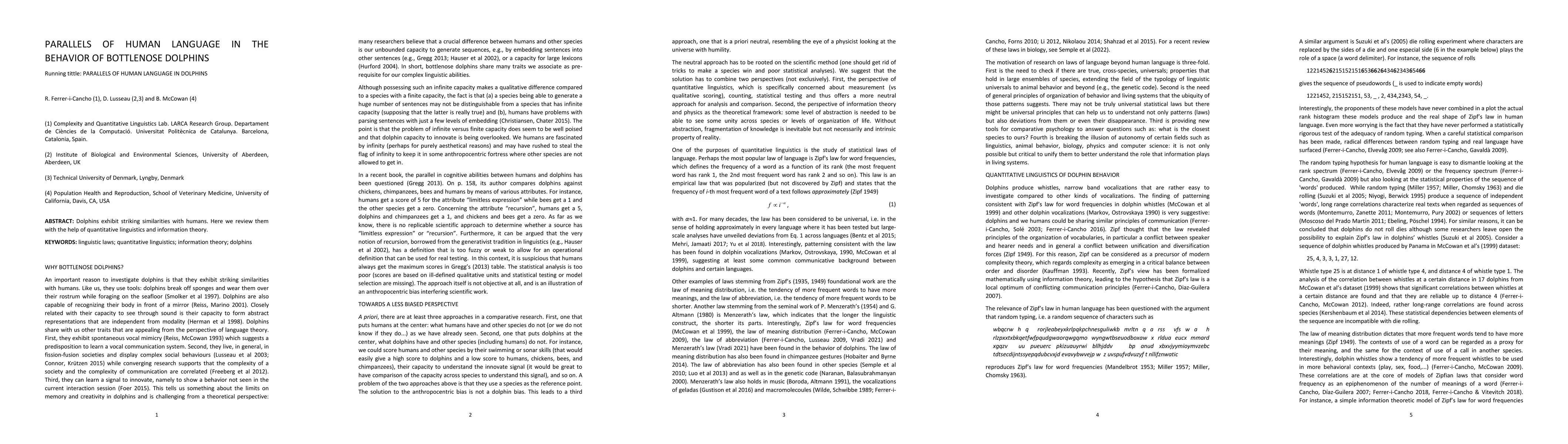 Thumbnail for Parallels of human language in the behavior of bottlenose dolphins