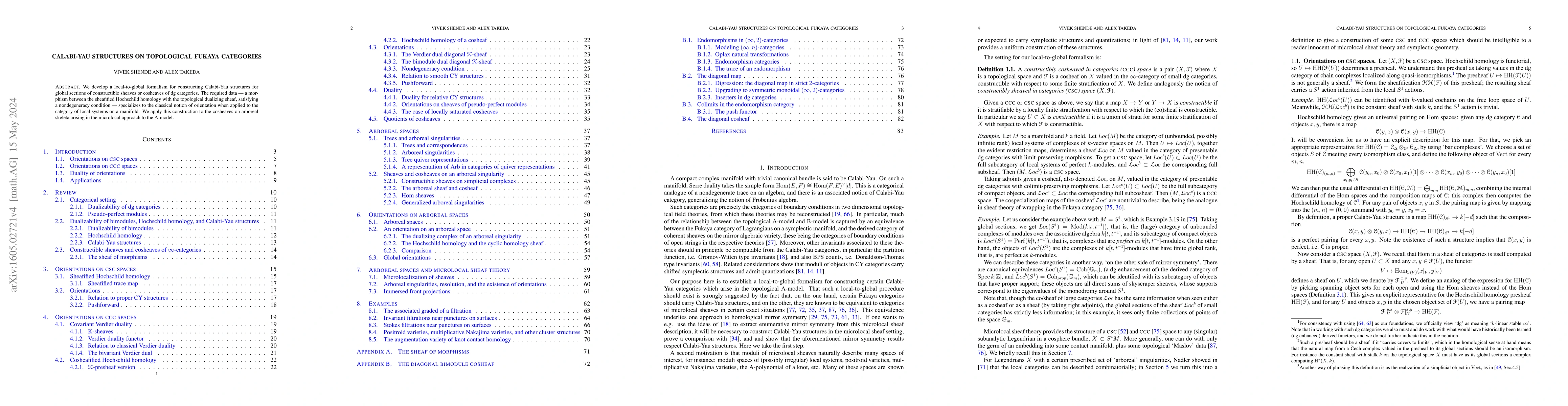 Thumbnail for Calabi-Yau structures on topological Fukaya categories