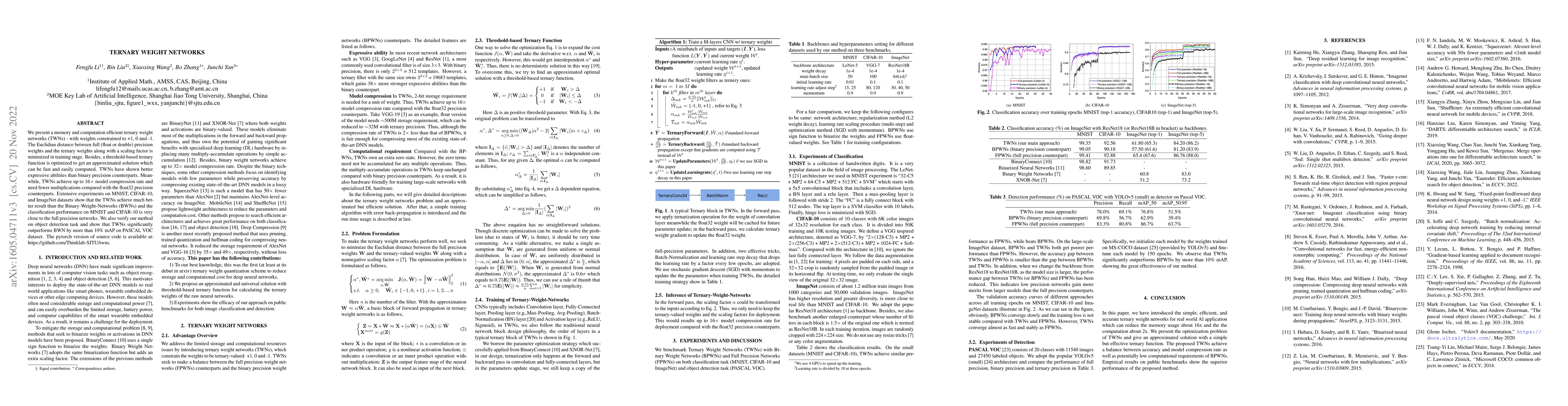 Thumbnail for Ternary Weight Networks
