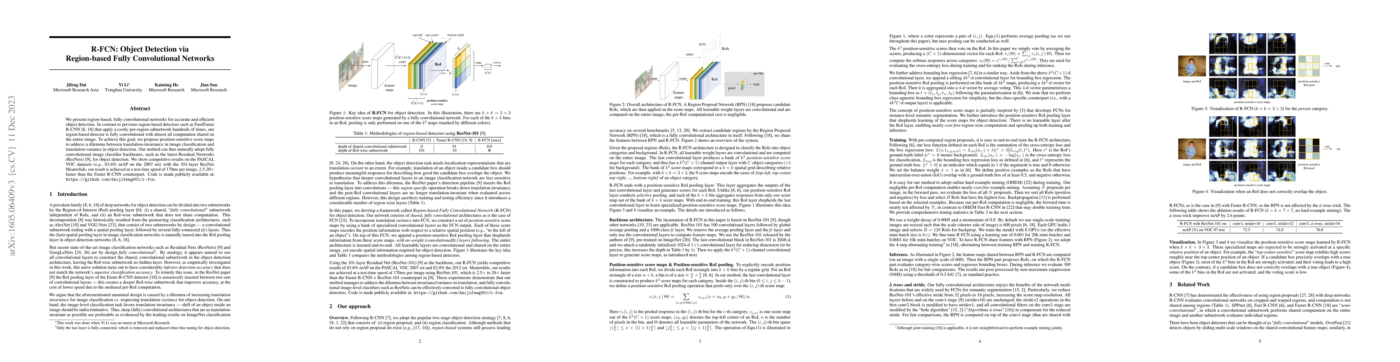 Thumbnail for R-FCN: Object Detection via Region-based Fully Convolutional Networks