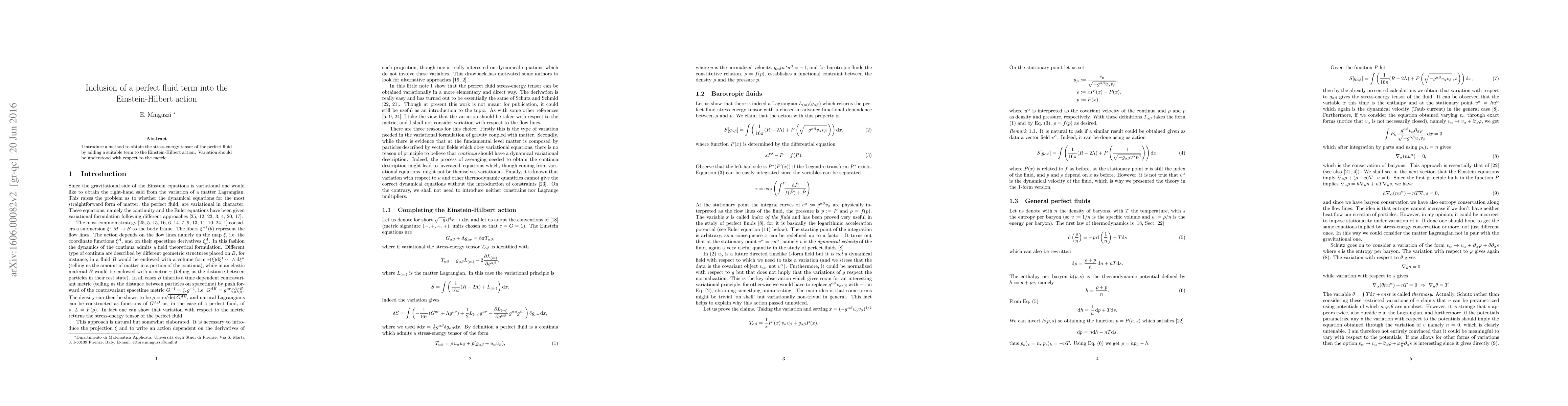 Thumbnail for Inclusion of a perfect fluid term into the Einstein-Hilbert action