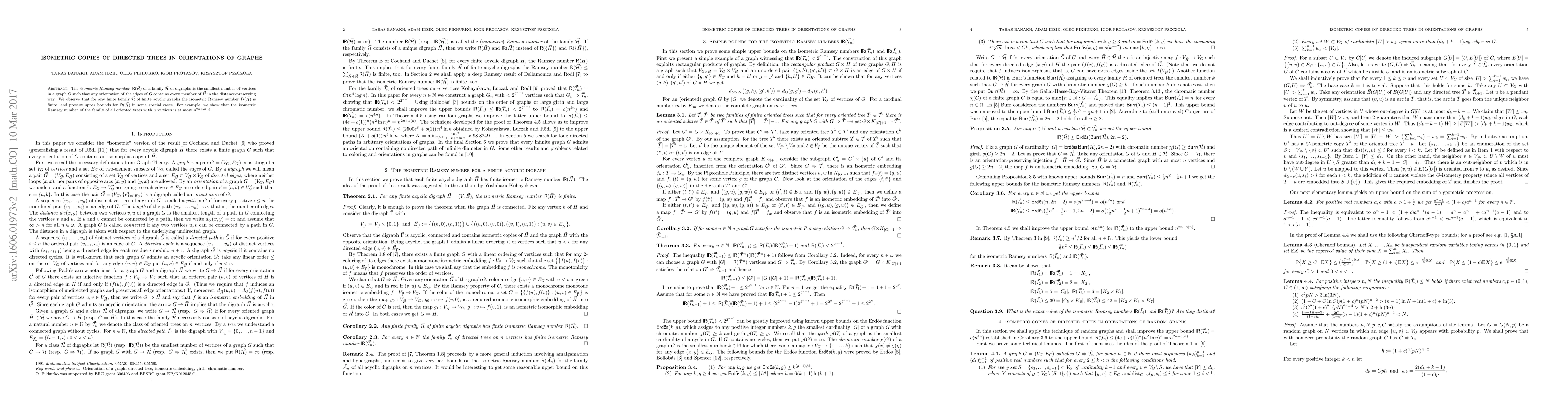 Thumbnail for Isometric copies of directed trees in orientations of graphs