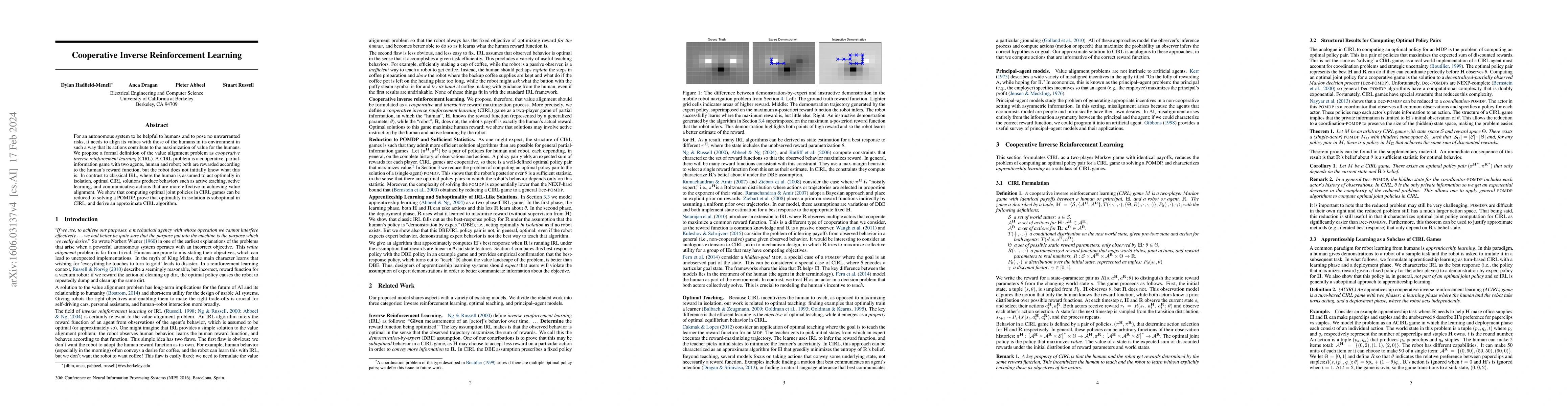 Thumbnail for Cooperative Inverse Reinforcement Learning