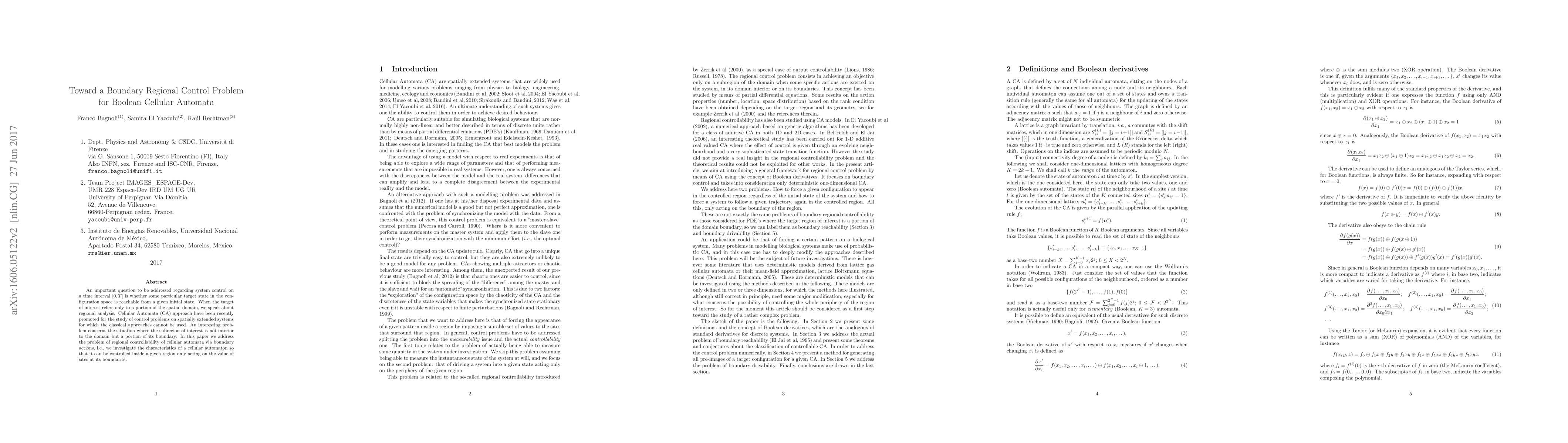 Thumbnail for Toward a Boundary Regional Control Problem for Boolean Cellular Automata