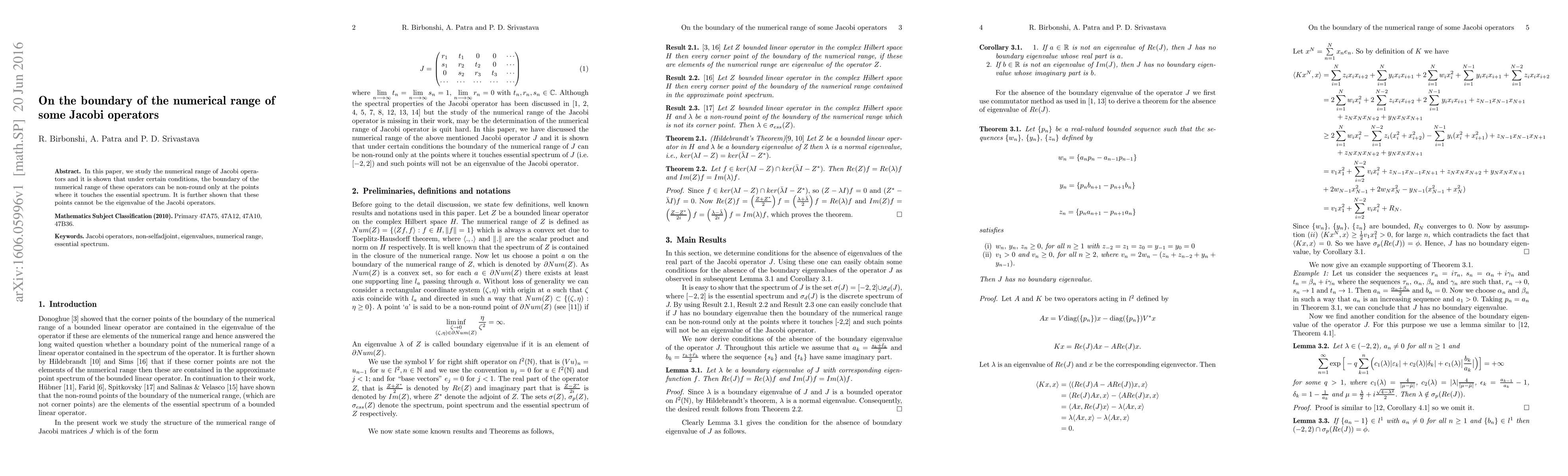 Thumbnail for On the boundary of the numerical range of some Jacobi operators