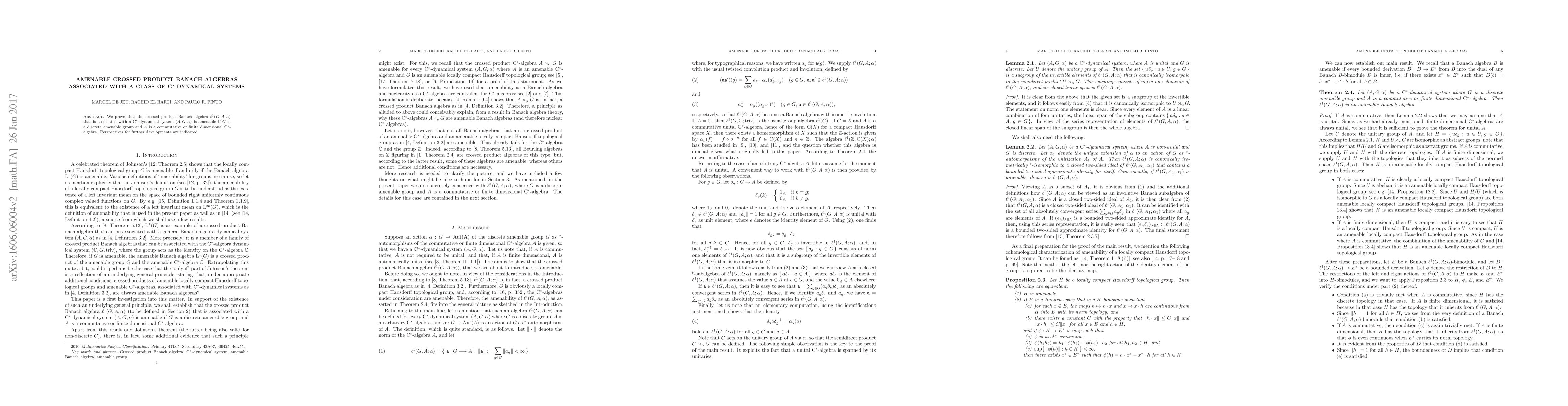 Thumbnail for Amenable crossed product Banach algebras associated with a class of
  $\mathrm{C}^\ast$-dynamical systems