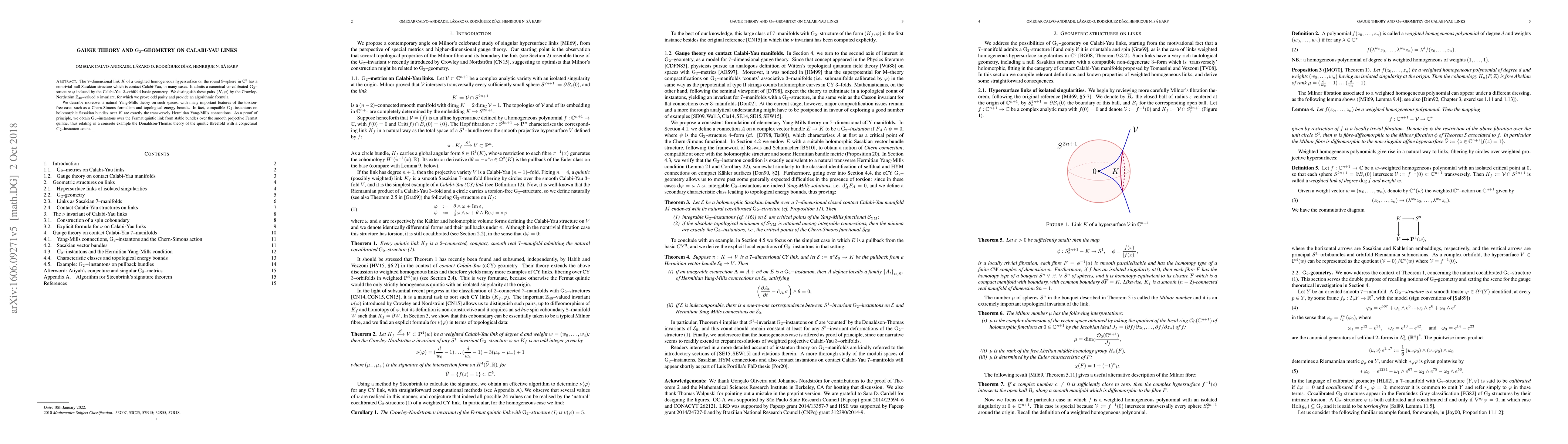 Thumbnail for Gauge theory and G2-geometry on Calabi-Yau links
