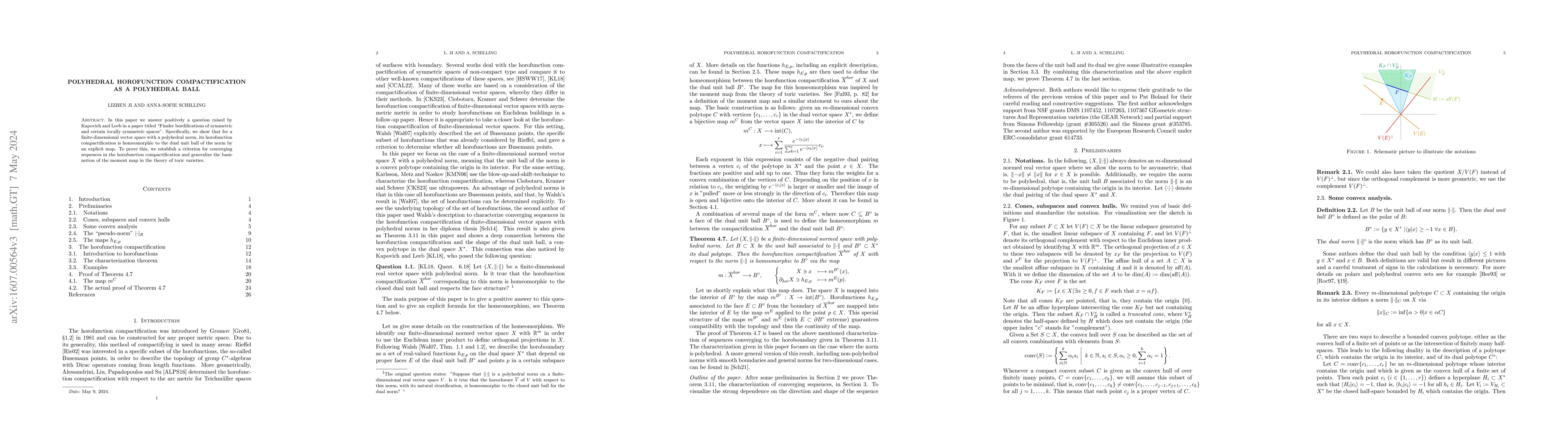 Thumbnail for Polyhedral Horofunction Compactification as a Polyhedral Ball