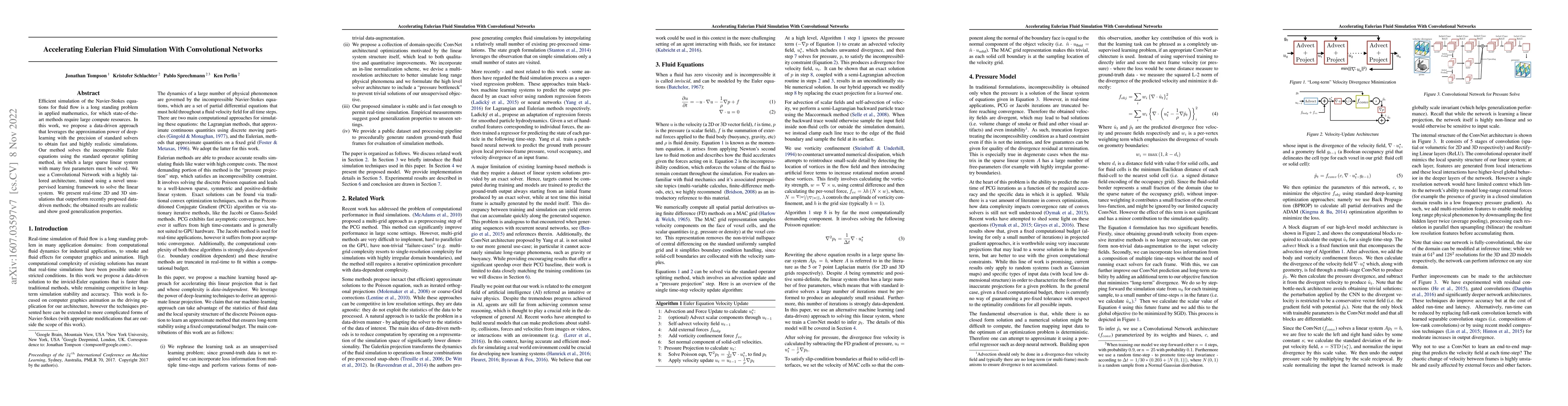 Thumbnail for Accelerating Eulerian Fluid Simulation With Convolutional Networks
