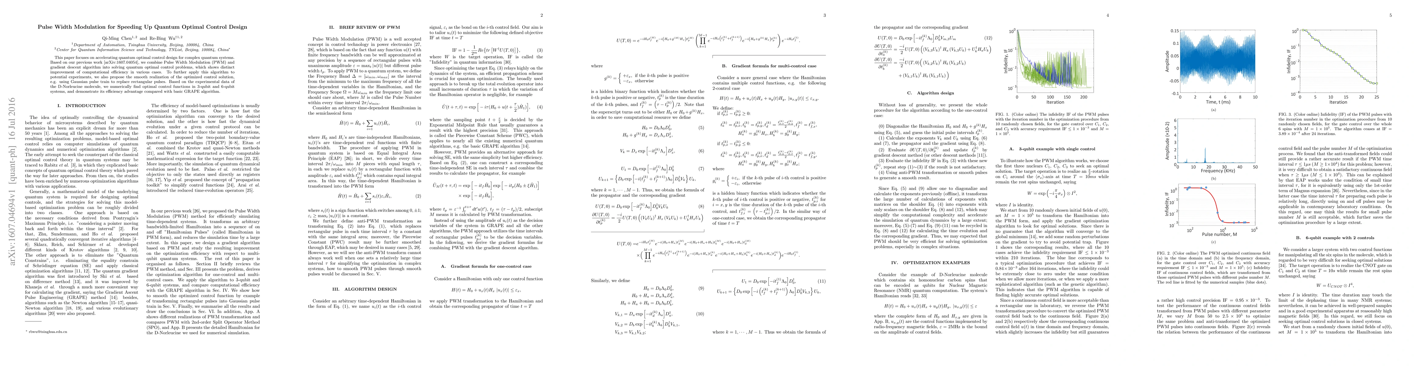Thumbnail for Pulse Width Modulation for Speeding Up Quantum Optimal Control Design