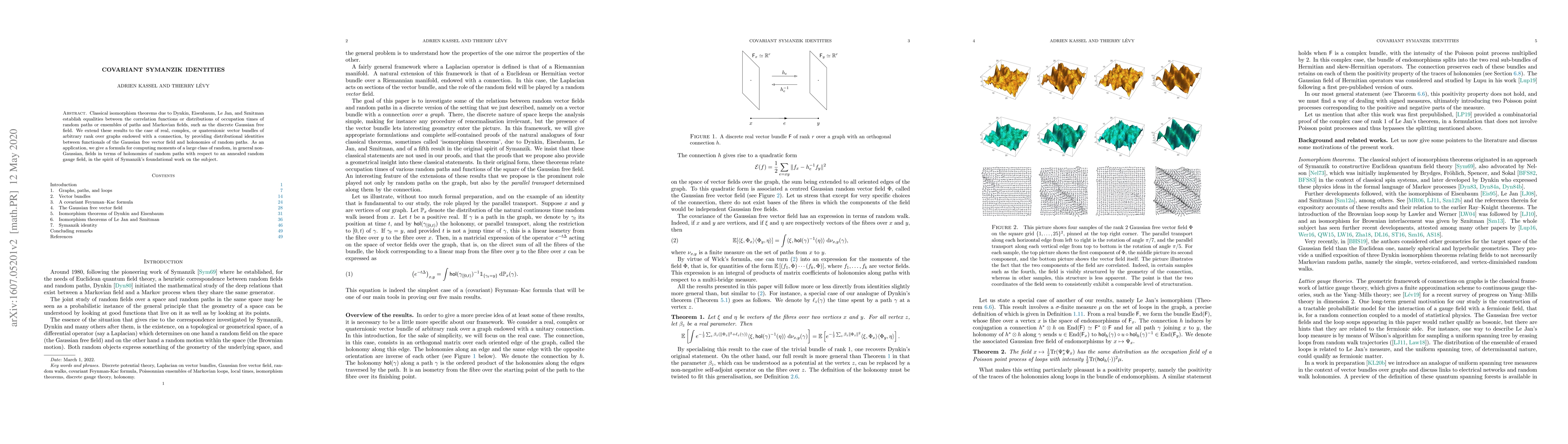 Thumbnail for Covariant Symanzik identities