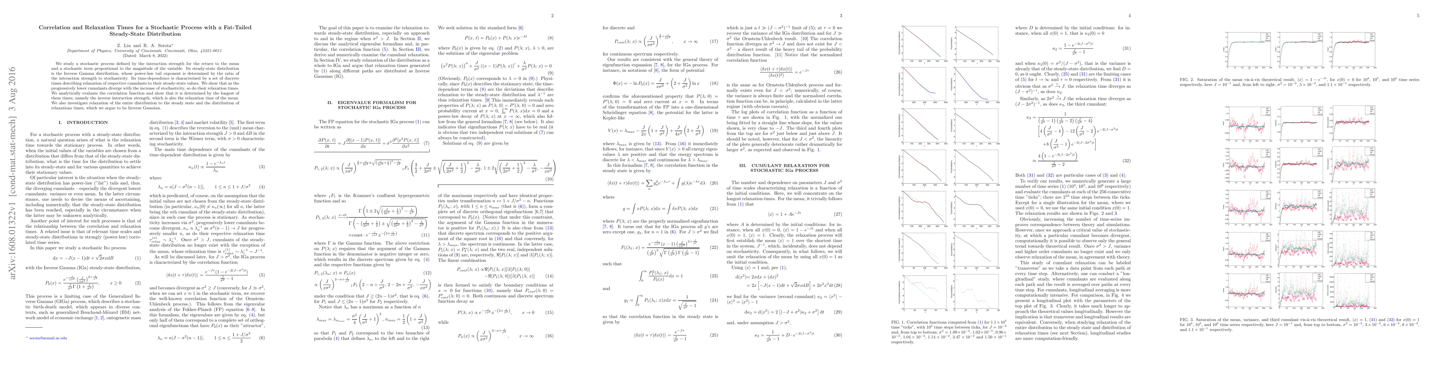 Thumbnail for Correlation and Relaxation Times for a Stochastic Process with a
  Fat-Tailed Steady-State Distribution