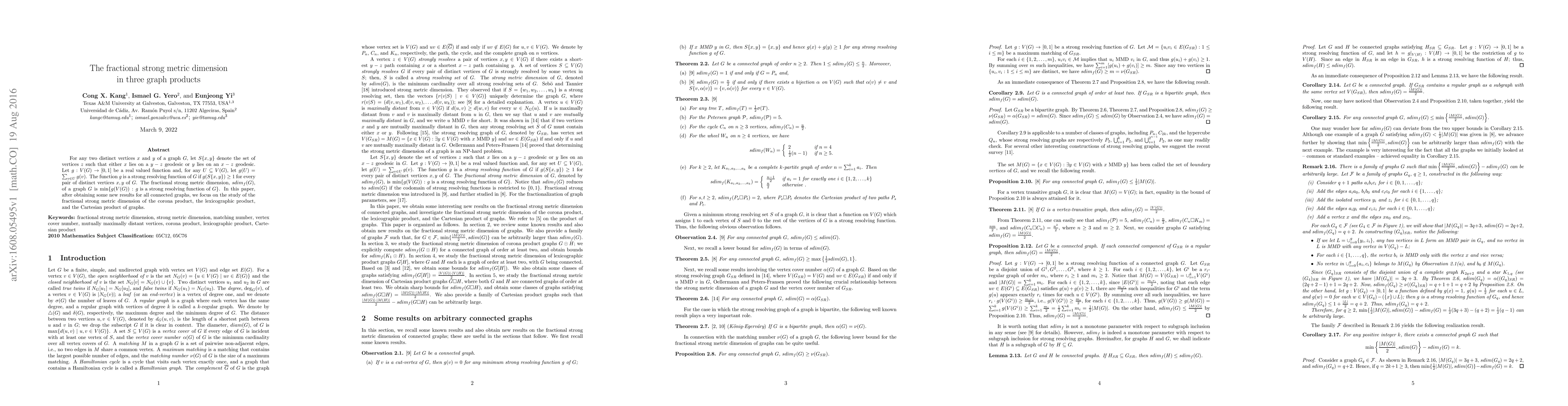 Thumbnail for The fractional strong metric dimension in three graph products