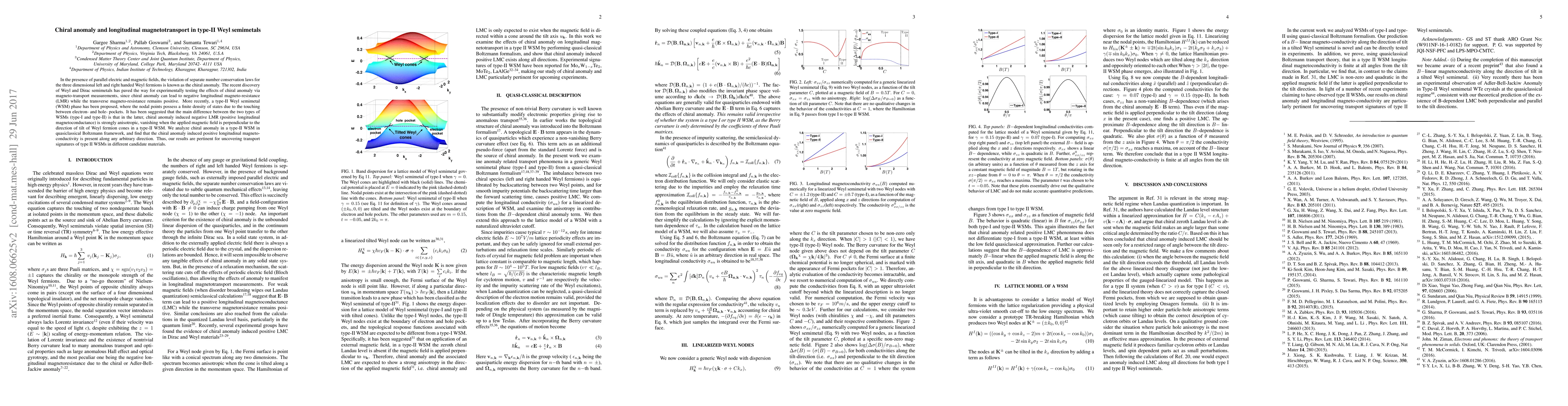 Thumbnail for Chiral anomaly and longitudinal magnetotransport in type-II Weyl
  semimetals