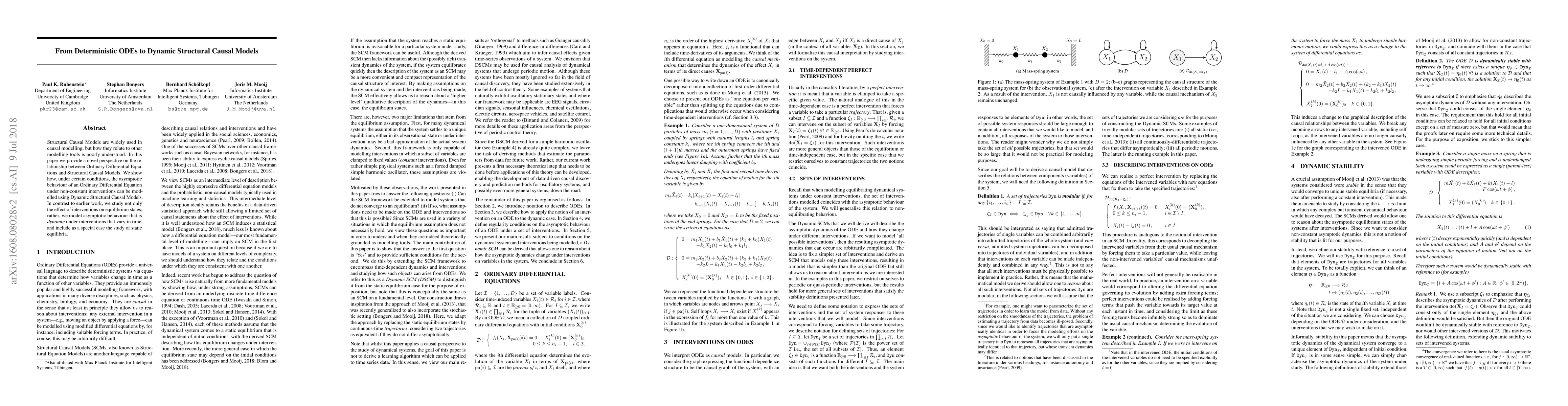 Thumbnail for From Deterministic ODEs to Dynamic Structural Causal Models