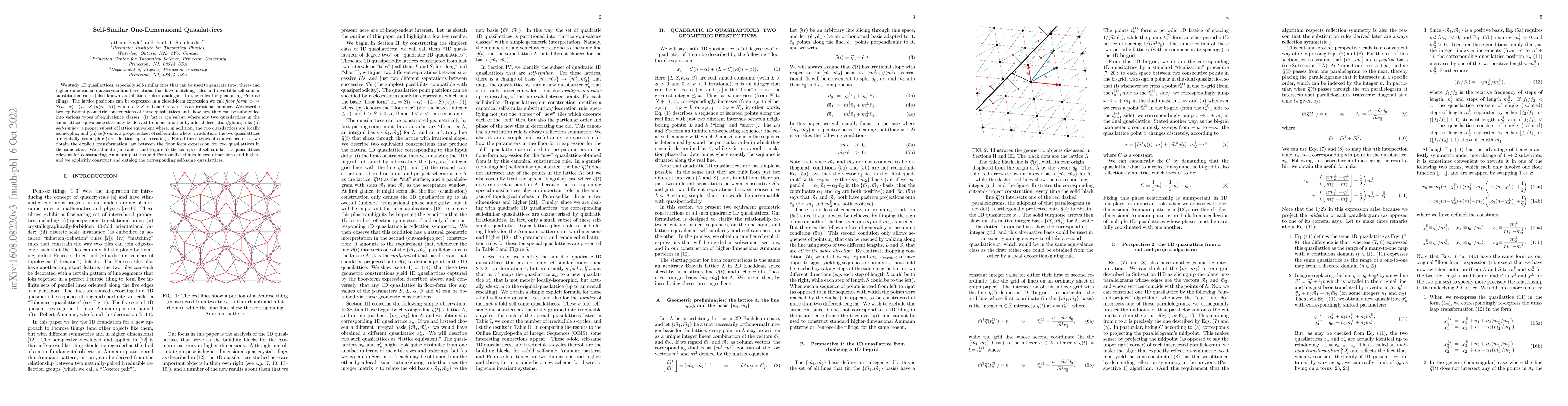 Thumbnail for Self-Similar One-Dimensional Quasilattices
