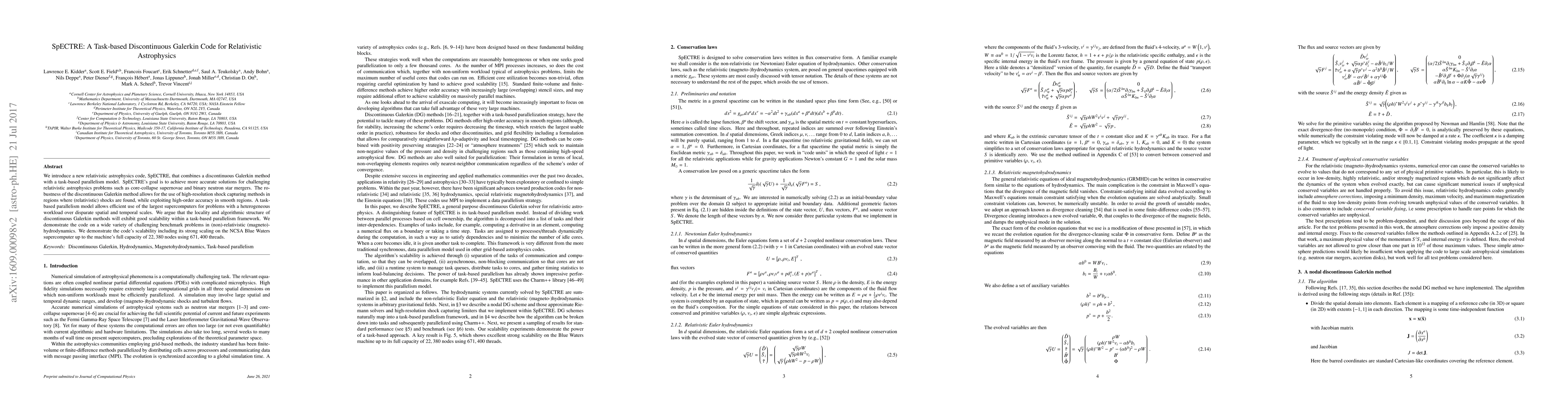 Thumbnail for SpECTRE: A Task-based Discontinuous Galerkin Code for Relativistic
  Astrophysics