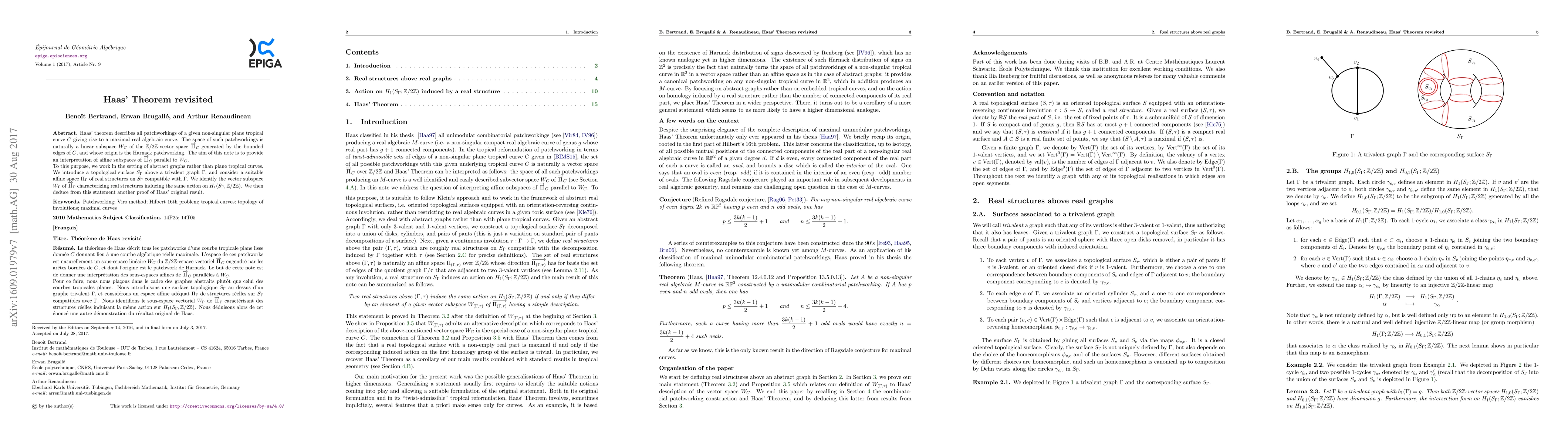 Thumbnail for Haas' theorem revisited