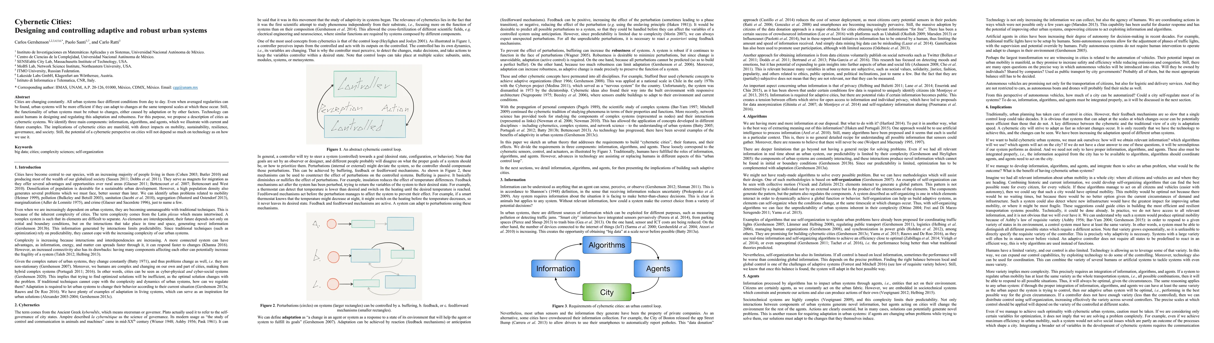 Thumbnail for Cybernetic Cities: Designing and controlling adaptive and robust urban
  systems