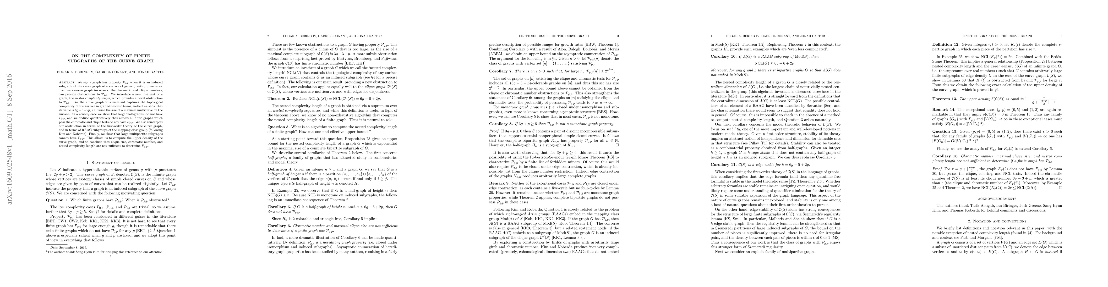 Thumbnail for On the complexity of finite subgraphs of the curve graph