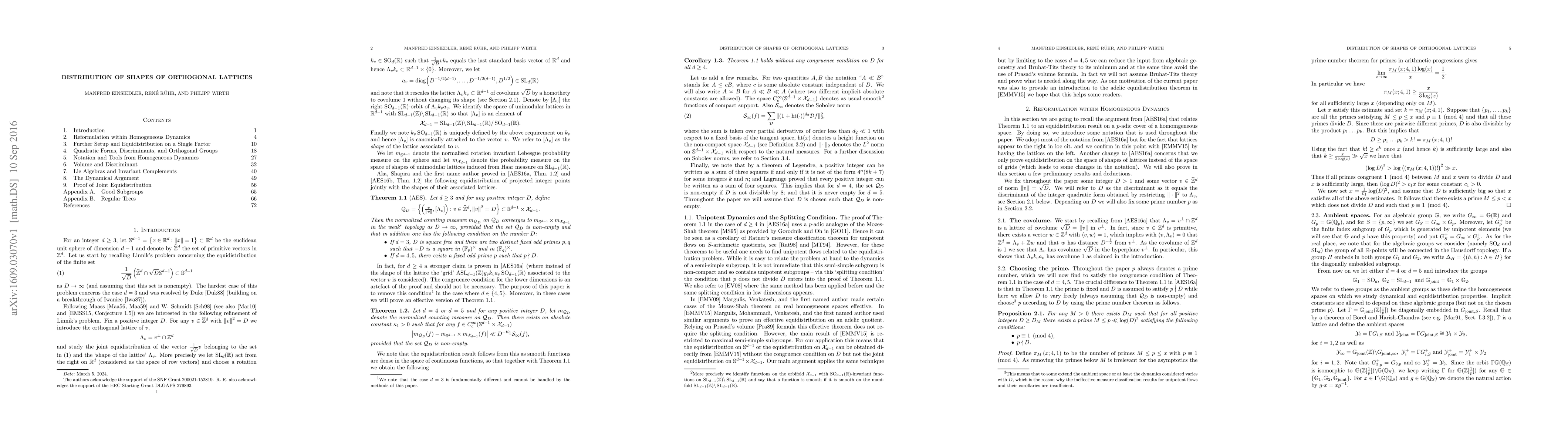 Thumbnail for Distribution of Shapes of orthogonal Lattices