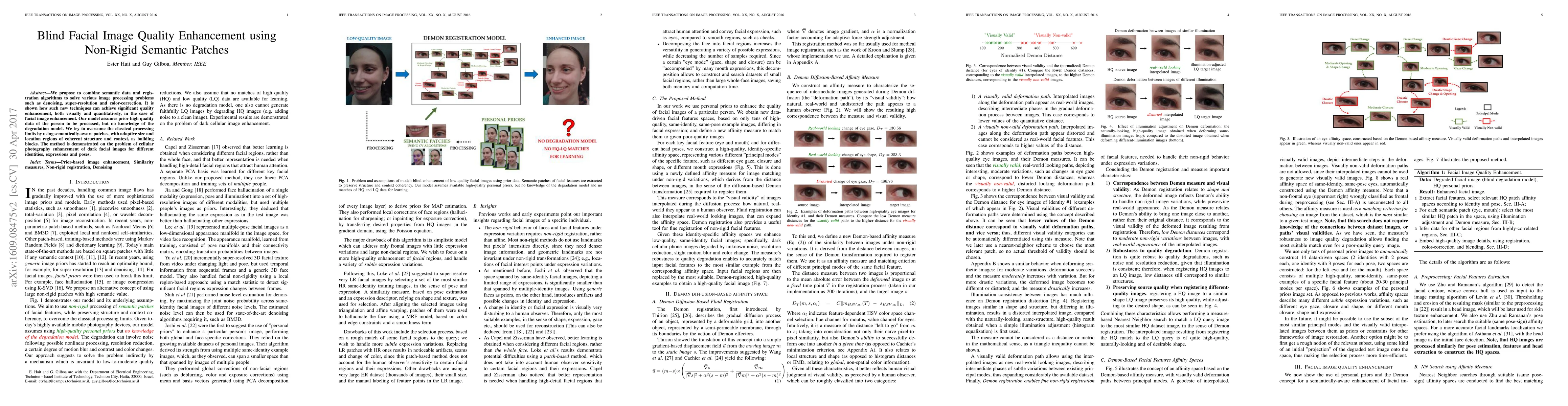 Thumbnail for Blind Facial Image Quality Enhancement using Non-Rigid Semantic Patches