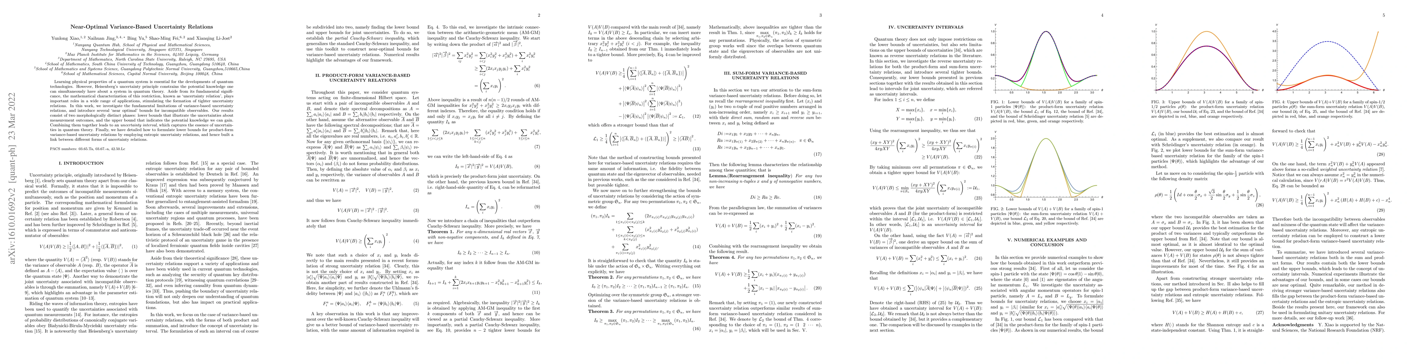 Thumbnail for Near-Optimal Variance-Based Uncertainty Relations