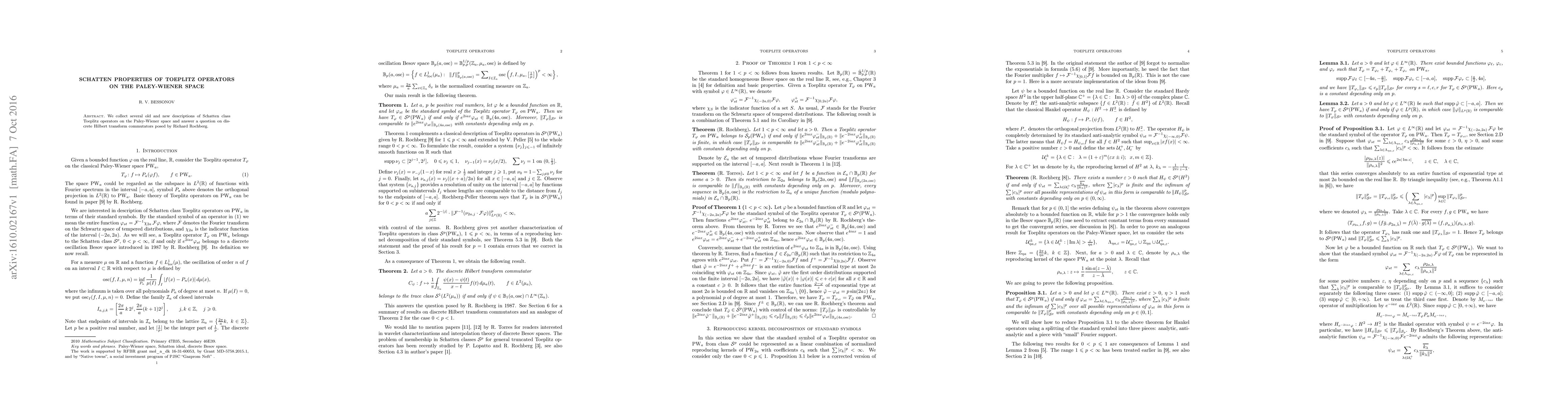 Thumbnail for Schatten properties of Toeplitz operators on the Paley-Wiener space