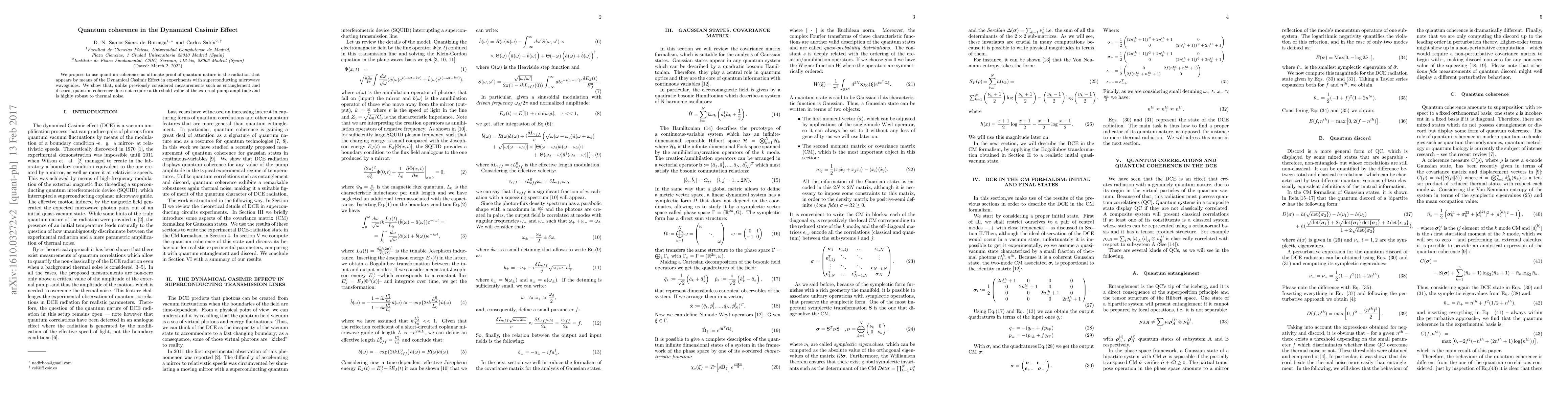 Thumbnail for Quantum coherence in the Dynamical Casimir Effect