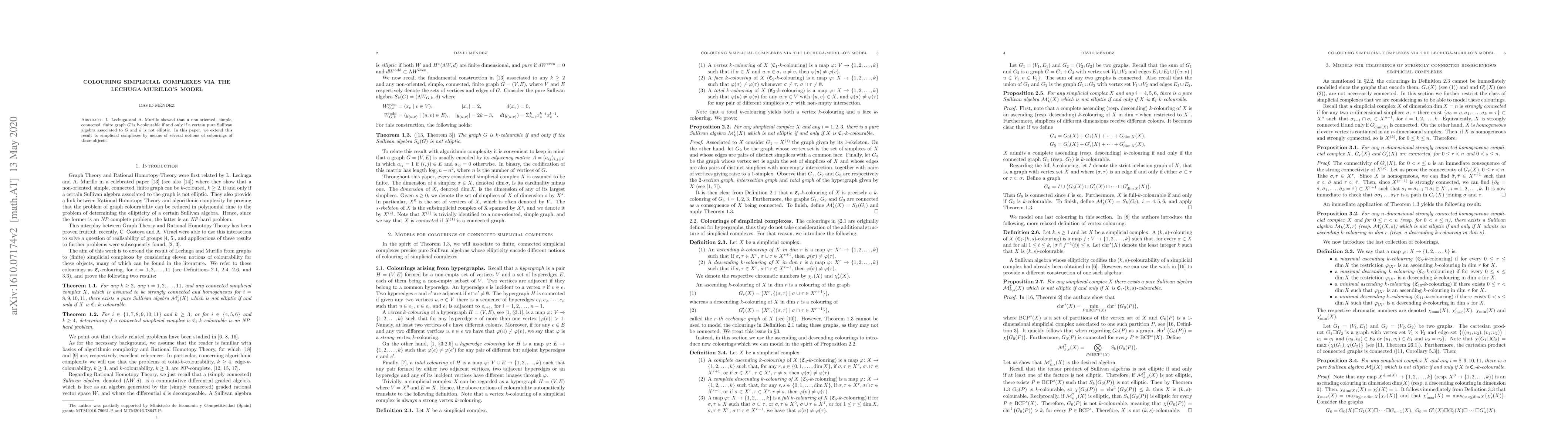 Thumbnail for Colouring simplicial complexes via the Lechuga-Murillo's model