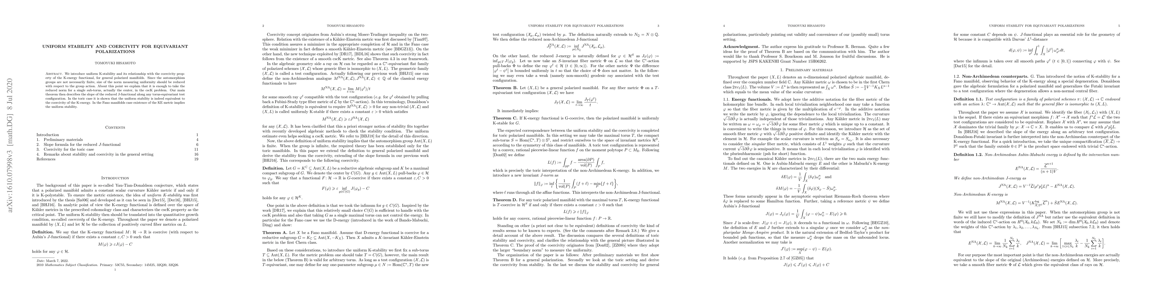 Thumbnail for Stability and coercivity for toric polarizations