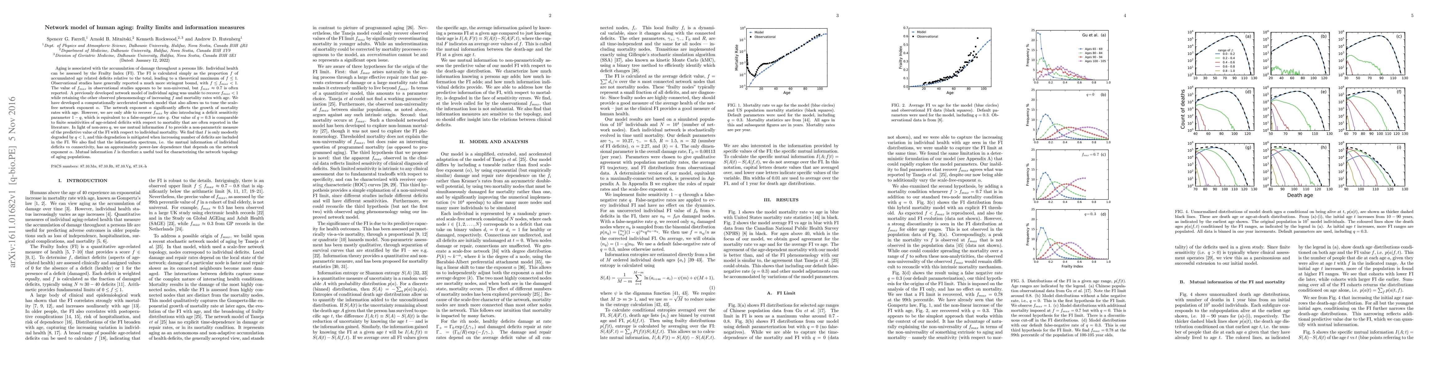 Thumbnail for Network model of human aging: frailty limits and information measures