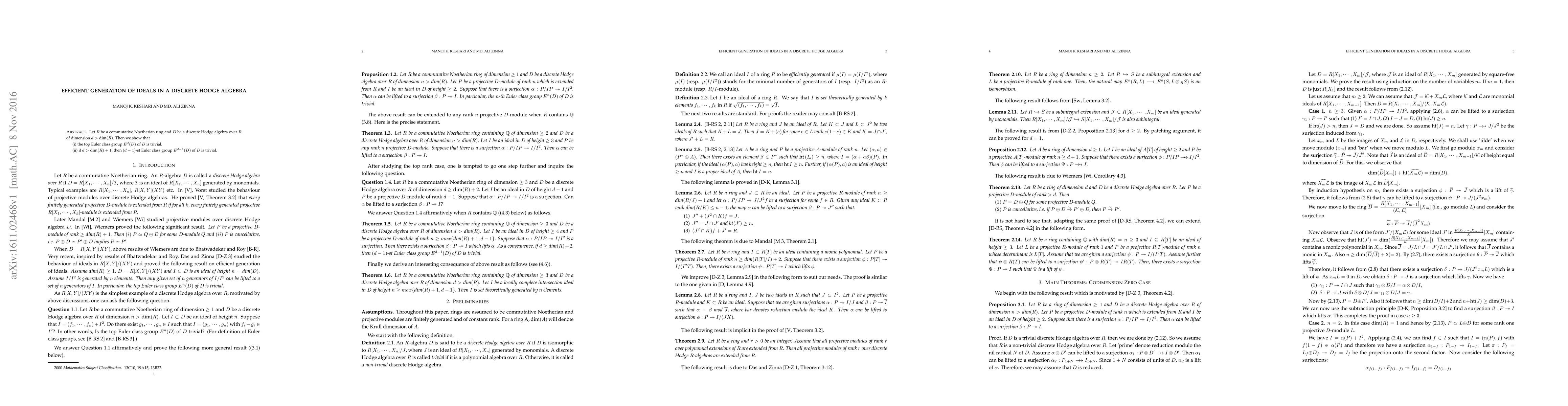 Thumbnail for Efficient generation of ideals in a discrete Hodge algebra