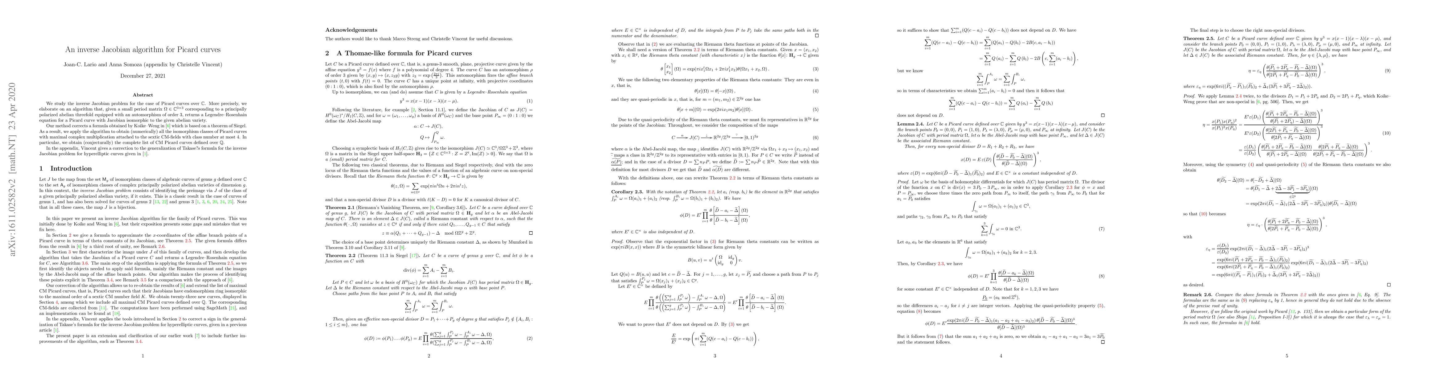 Thumbnail for An inverse Jacobian algorithm for Picard curves