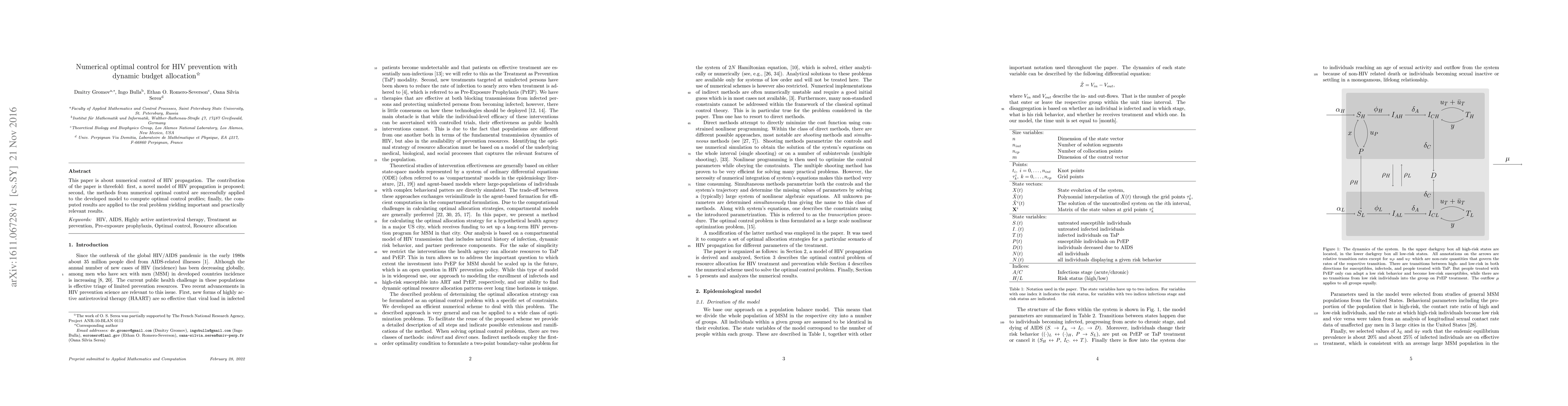 Thumbnail for Numerical optimal control for HIV prevention with dynamic budget
  allocation
