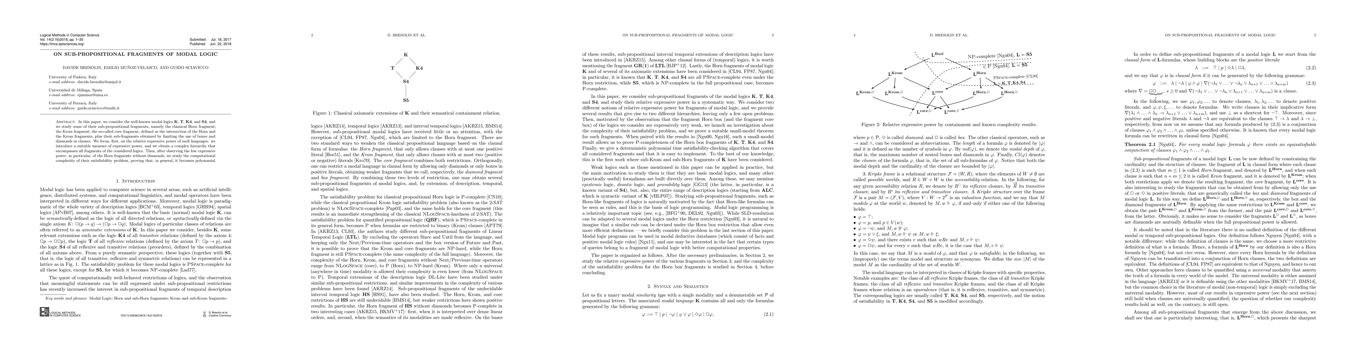 Thumbnail for On Sub-Propositional Fragments of Modal Logic