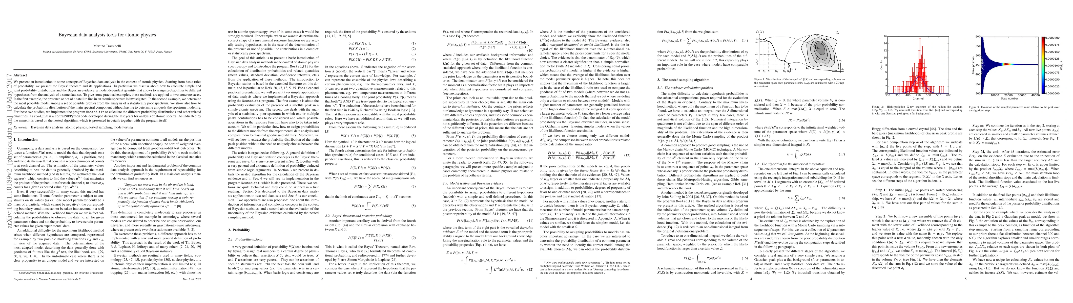 Thumbnail for Bayesian data analysis tools for atomic physics