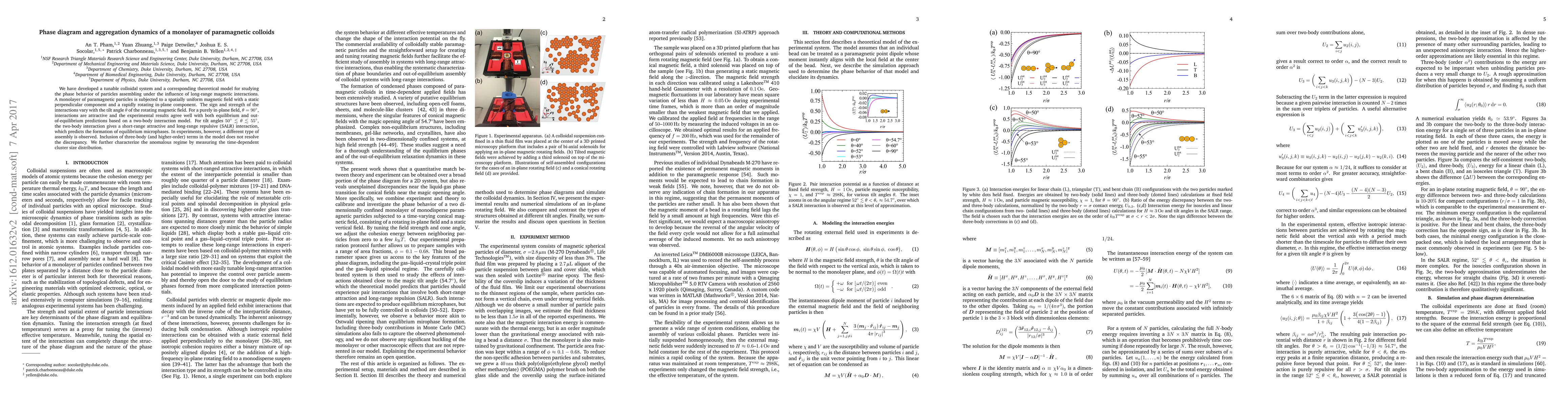 Thumbnail for Phase diagram and aggregation dynamics of a monolayer of paramagnetic
  colloids