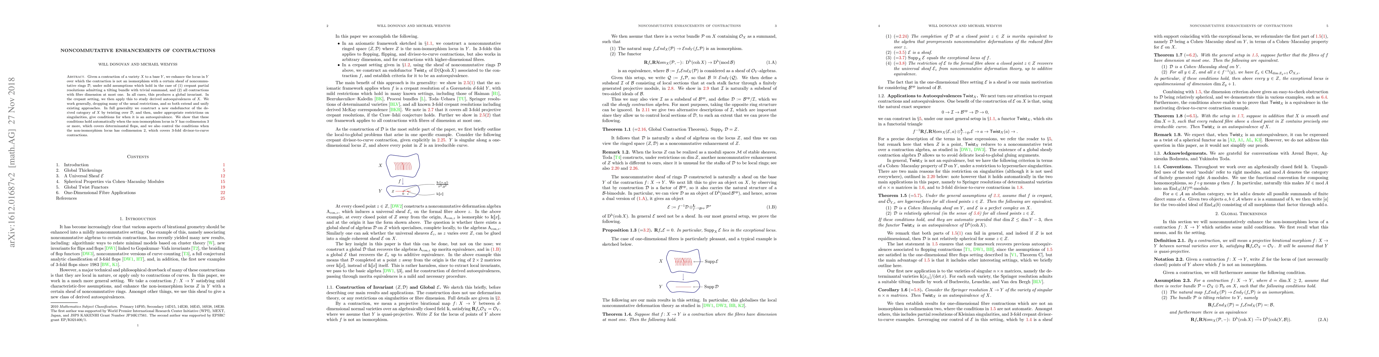 Thumbnail for Noncommutative enhancements of contractions