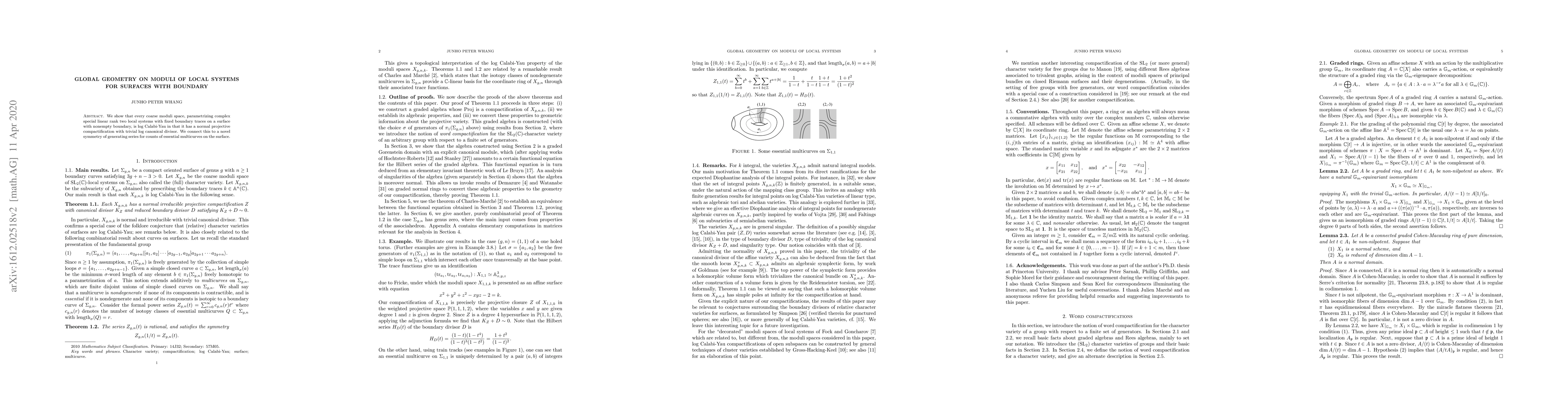 Thumbnail for Global geometry on moduli of local systems for surfaces with boundary