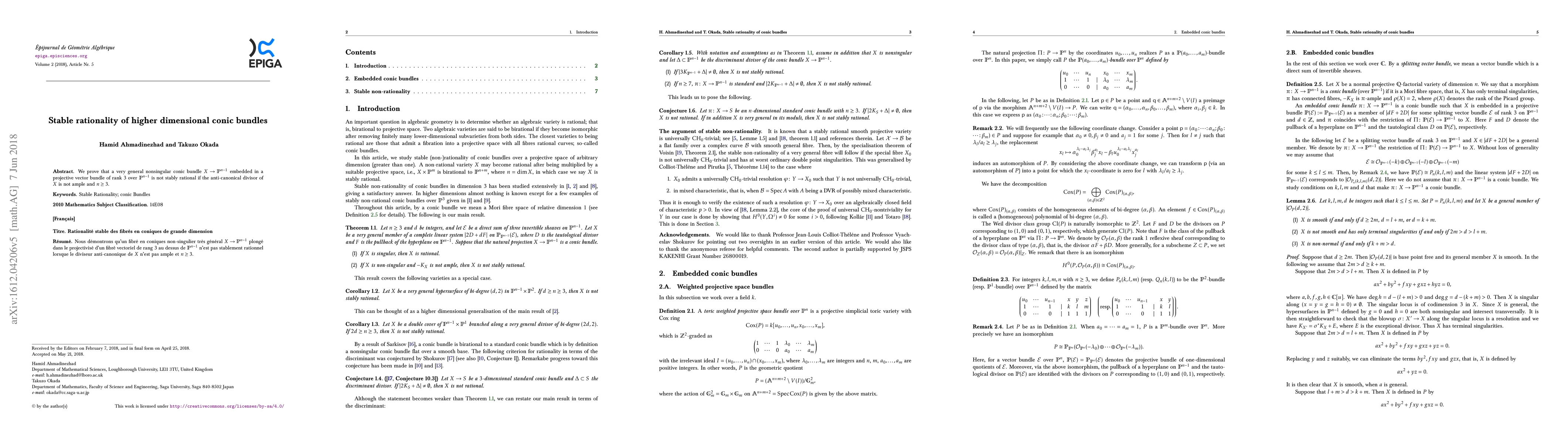 Thumbnail for Stable rationality of higher dimensional conic bundles