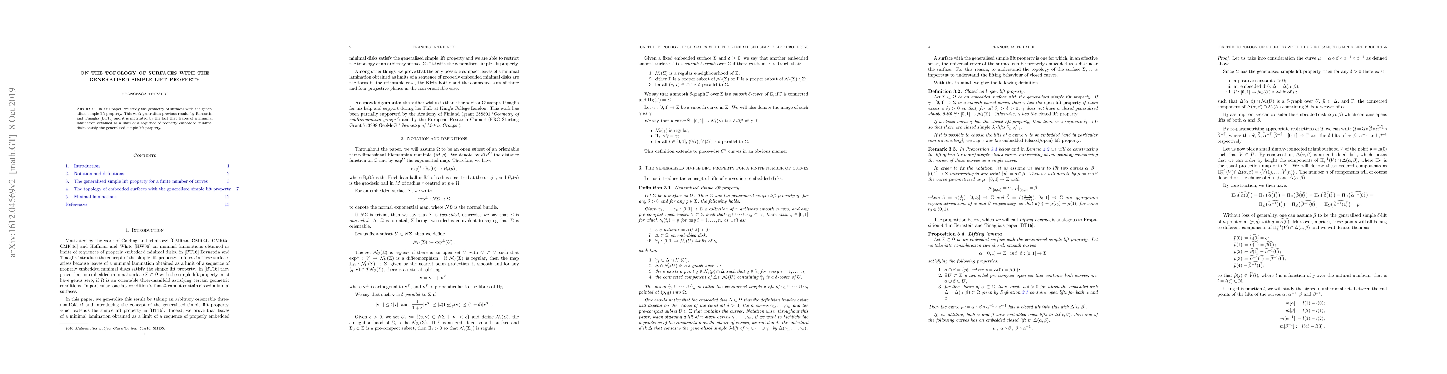 Thumbnail for On the topology of surfaces with the generalised simple lift property