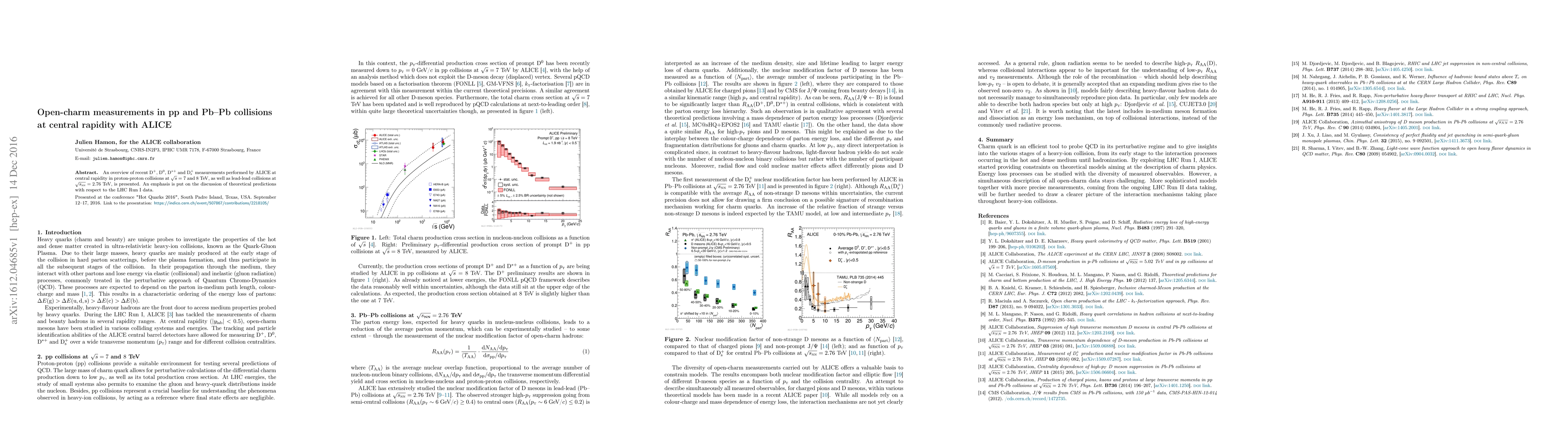 Thumbnail for Open-charm measurements in pp and Pb-Pb collisions at central rapidity
  with ALICE
