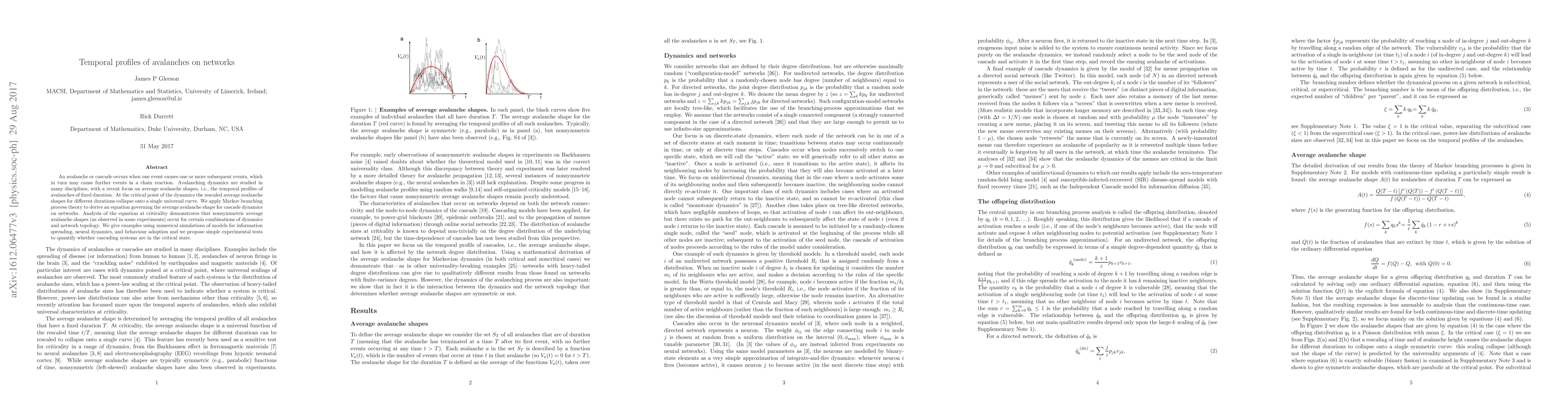Thumbnail for Temporal profiles of avalanches on networks