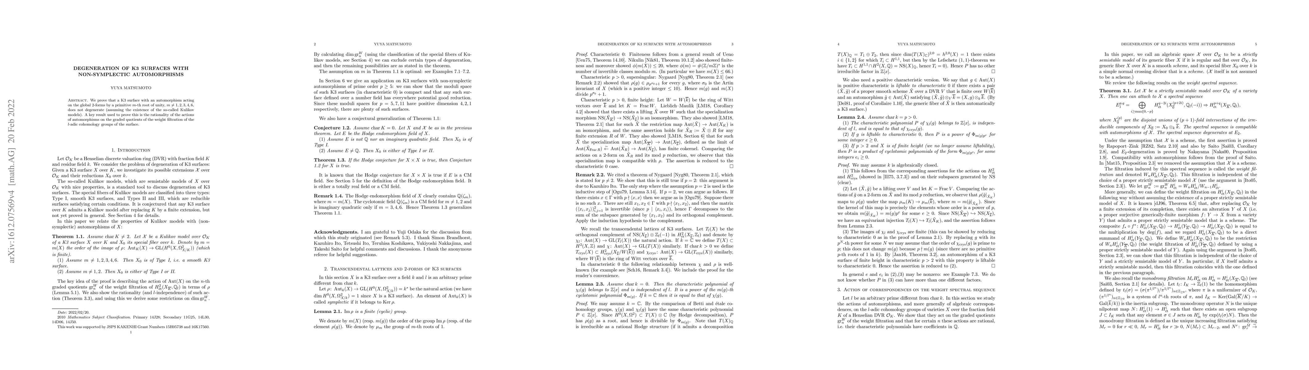 Thumbnail for Degeneration of K3 surfaces with non-symplectic automorphisms