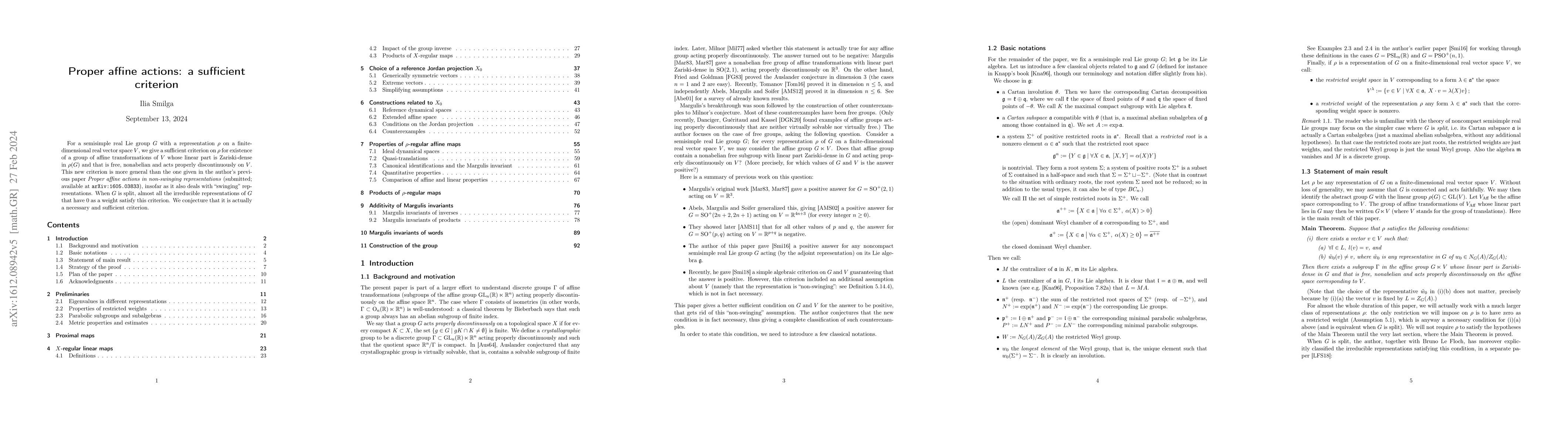 Thumbnail for Proper affine actions: a sufficient criterion
