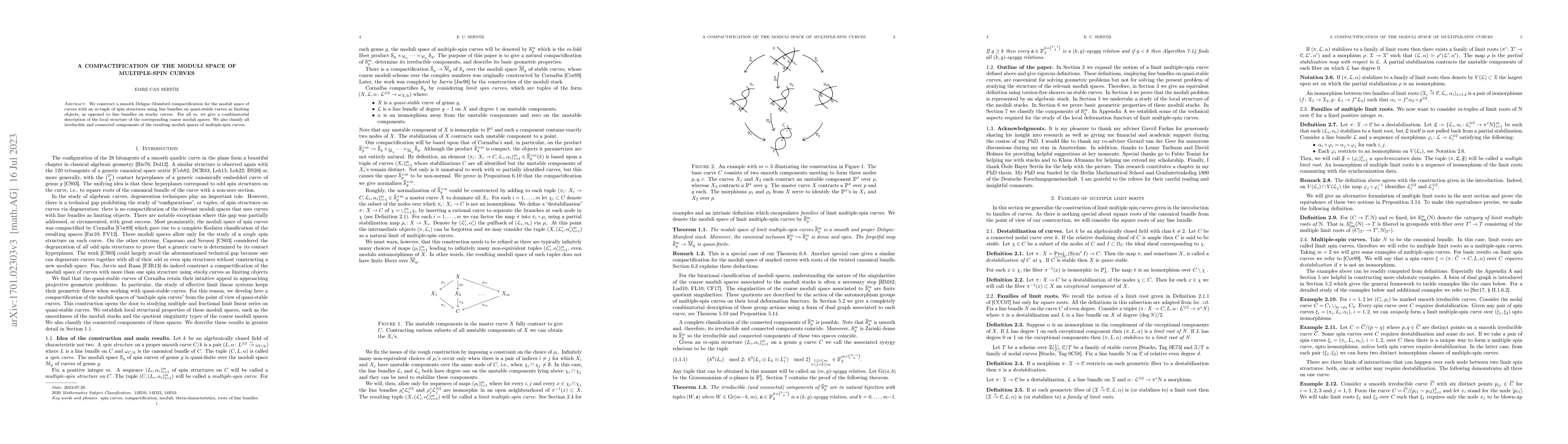 Thumbnail for A compactification of the moduli space of multiple-spin curves