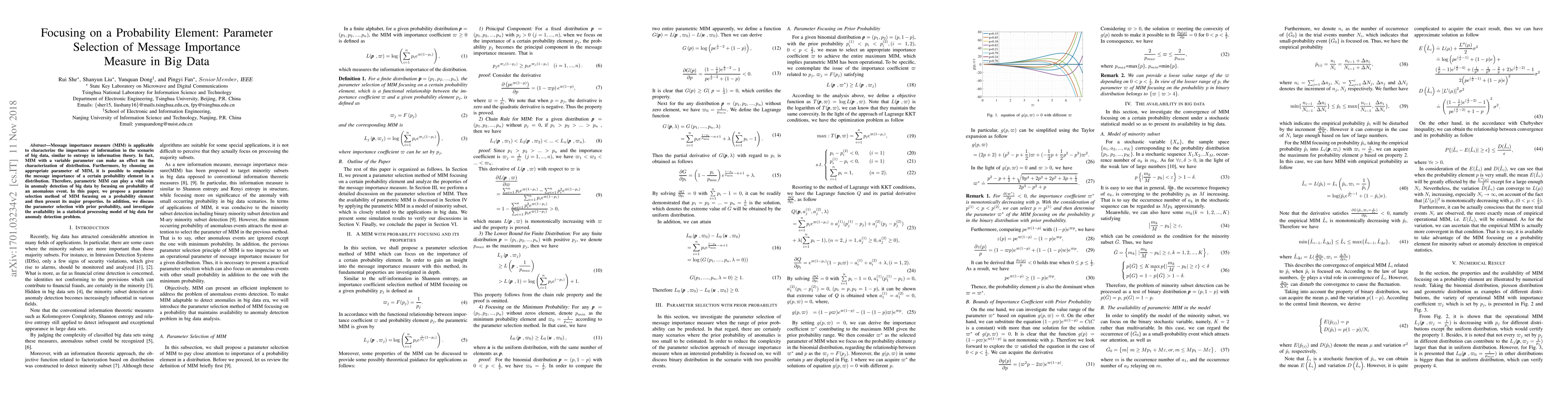 Thumbnail for Focusing on a Probability Element: Parameter Selection of Message
  Importance Measure in Big Data
