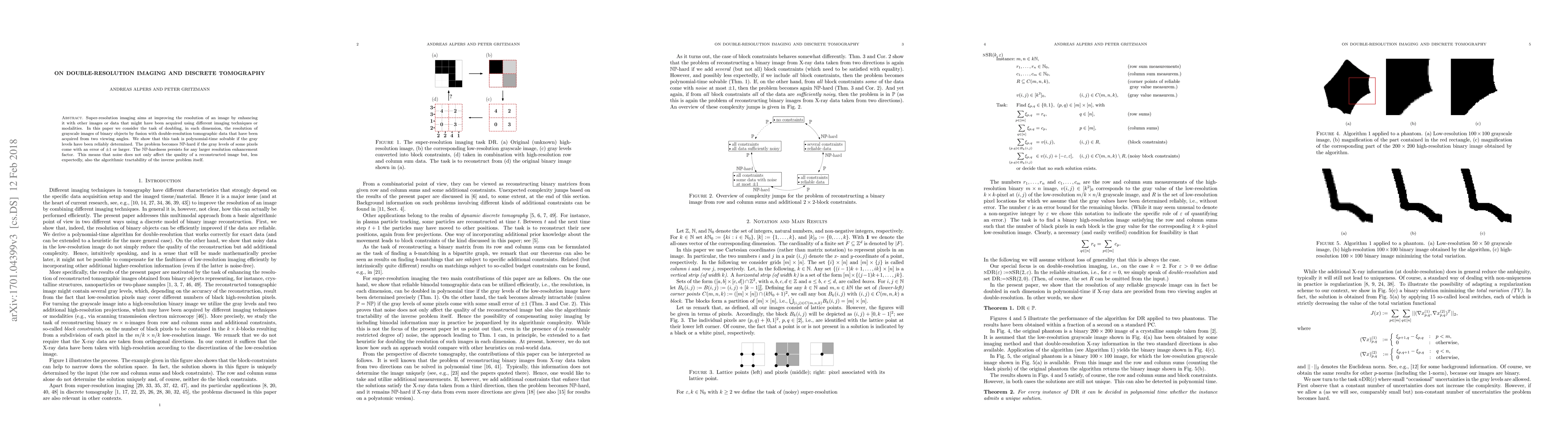 Thumbnail for On double-resolution imaging and discrete tomography