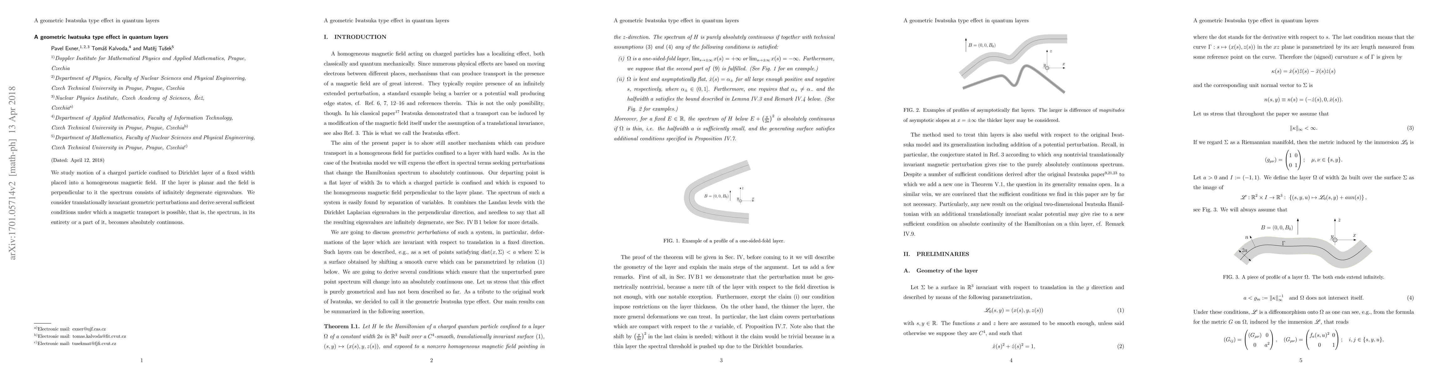 Thumbnail for A geometric Iwatsuka type effect in quantum layers